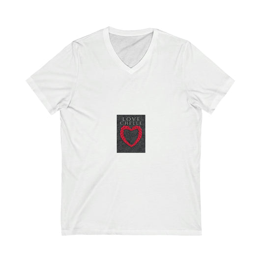 Unisex Jersey Short Sleeve V-Neck Tee